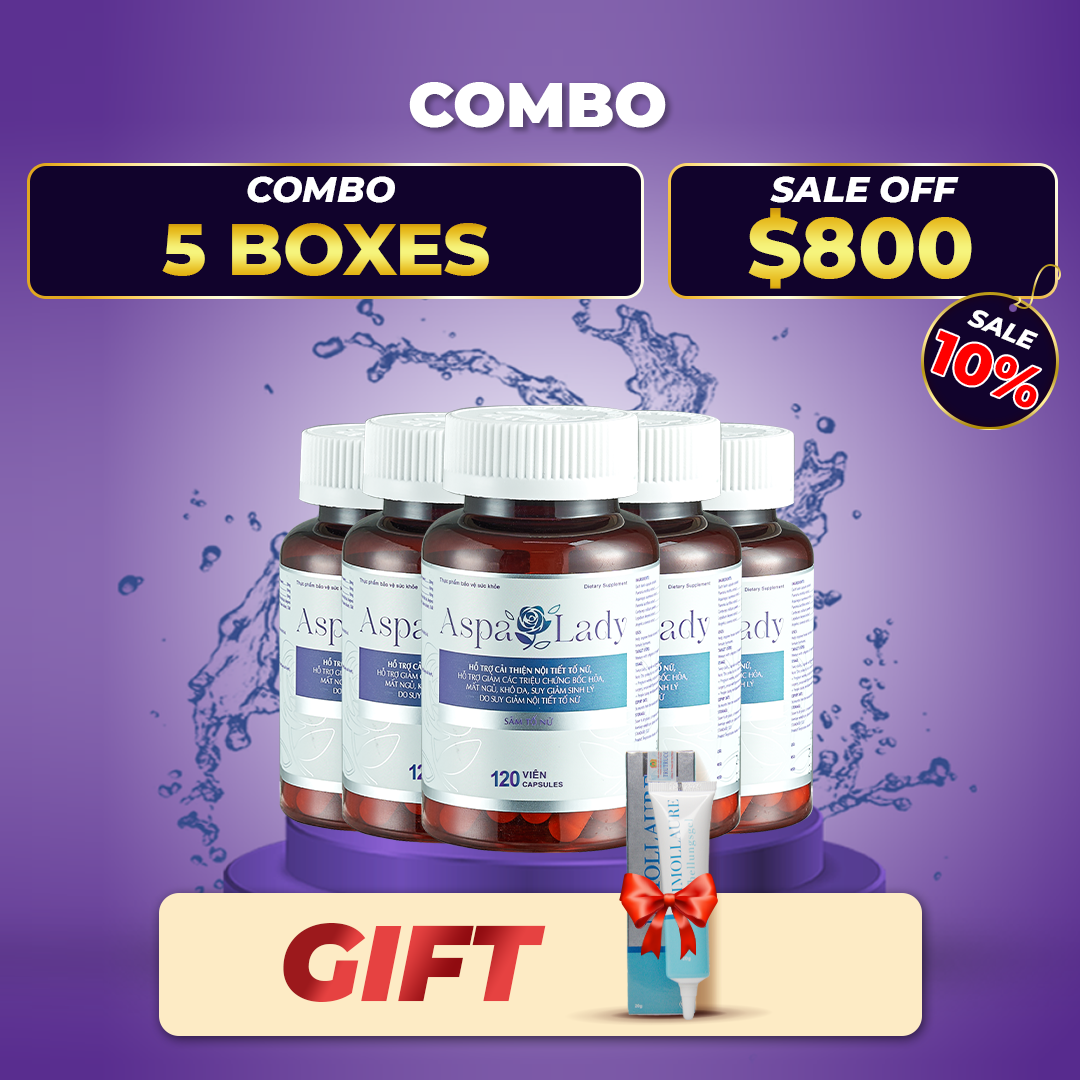 Aspa Lady Female Ginseng Dietary Supplement 5 x 120 Capsules