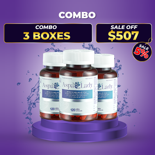 Aspa Lady Female Ginseng Dietary Supplement 3 x 120 Capsules