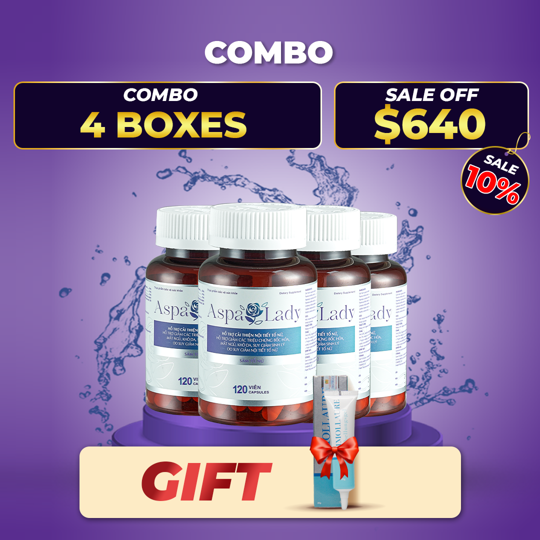 Aspa Lady Female Ginseng Dietary Supplement 4 x 120 Capsules