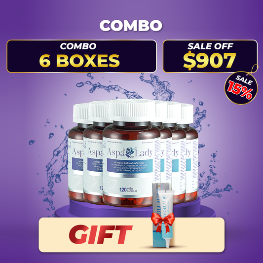 Aspa Lady Female Ginseng Dietary Supplement 6 x 120 Capsules